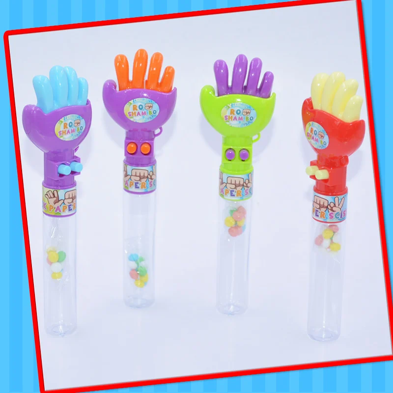 2022 Made in china baby plastic fist toy with candy high quality small toy  for kids play