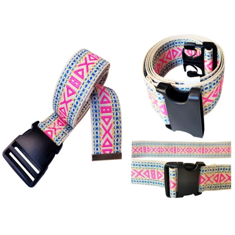 Comfortable Fancy Woven Transfer Gait Belt With Plastic Buckle for Mobility Aid Wheelchair Users
