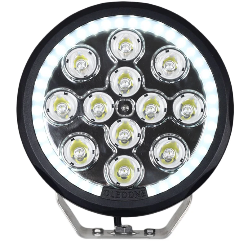 oledone 12v 24v led work light 120W round DRL driving light