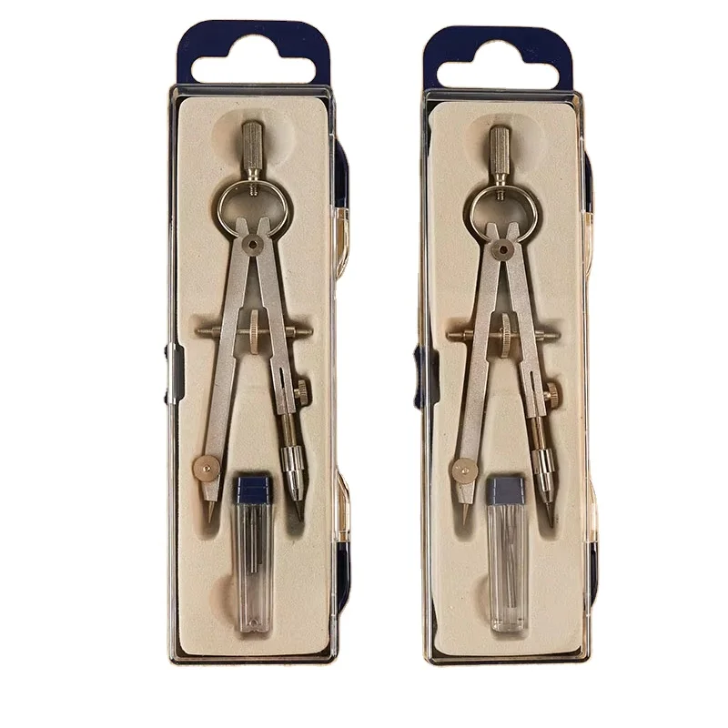 2024 New wholesale mechanical engineering building drawing compasses metal compasses set