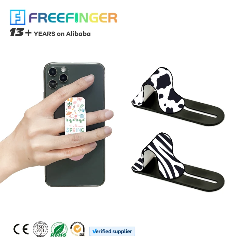 China Market Soft Durable Tpu+Abs Finger Grip Mobile Phone Holder Stand