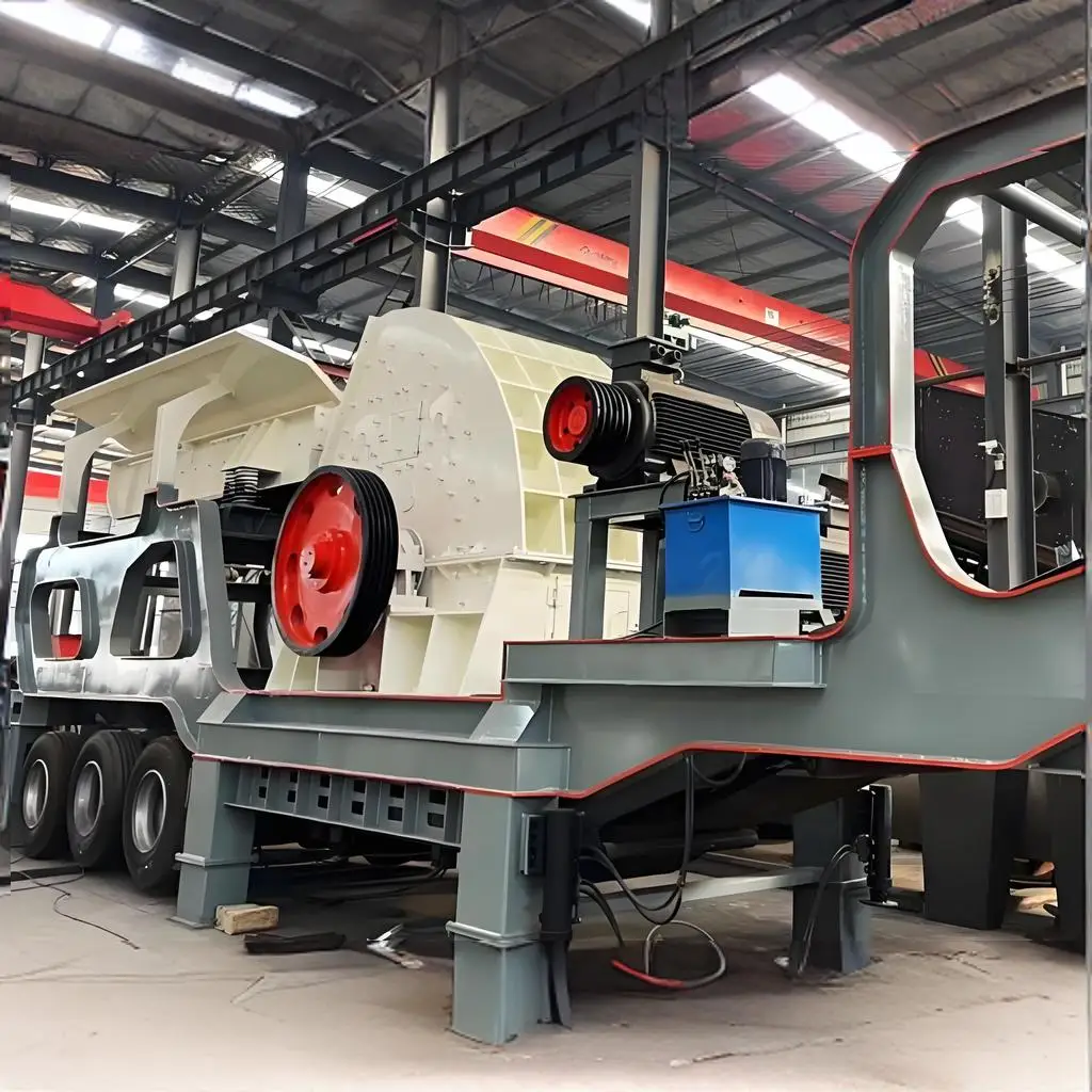 Mining Hard Rock Crusher Quarry Portable Stone Crushing Plant Mobile Jaw Hammer Impact Crusher Construction Waste Ore Processing