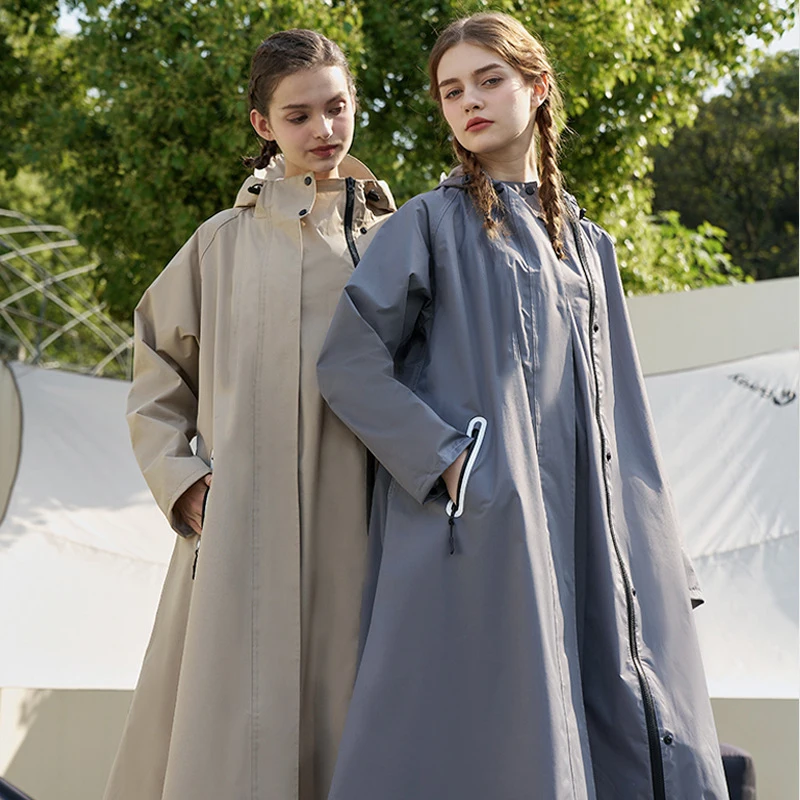 Fashion Multifunctional Windbreaker Type Raincoat Waterproof Women Men Outdoor Hiking Camping Rainwear Suit Riding Men Rain Coat