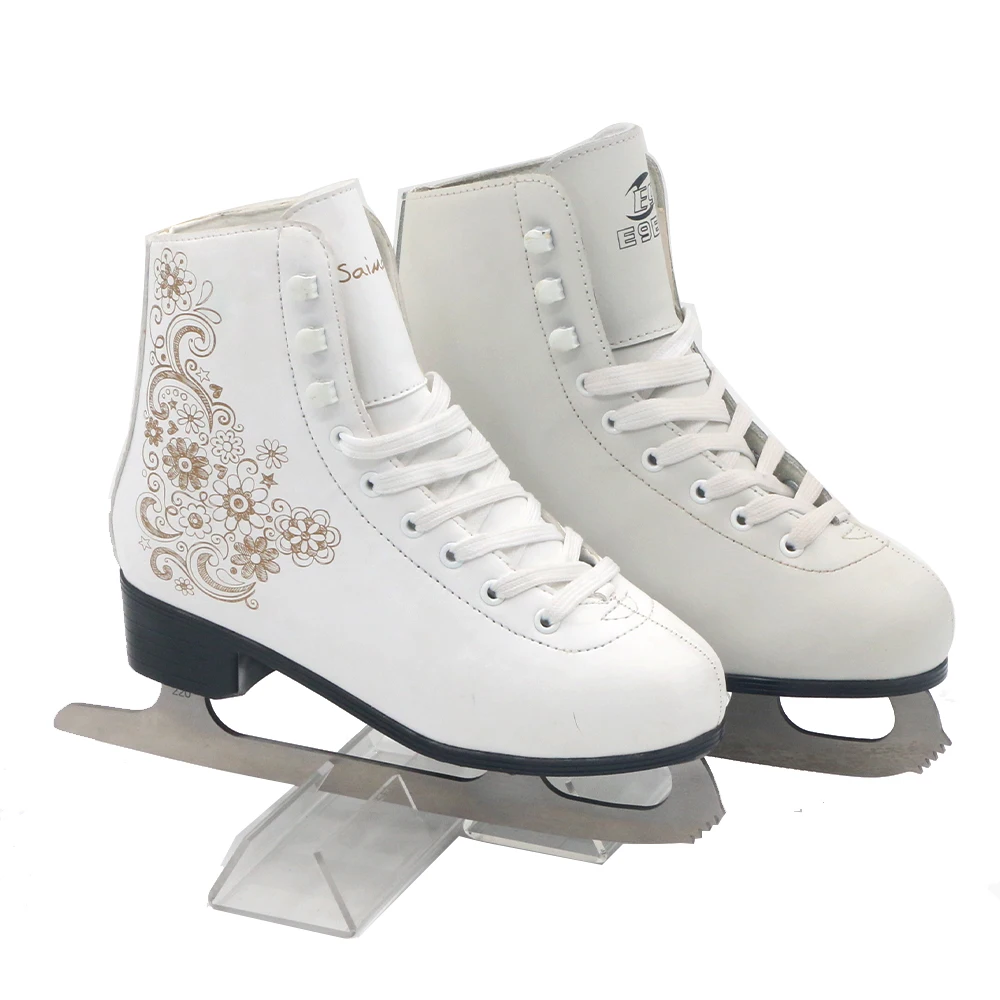 Factory Price OEM Fibre Midsole Hard Shell Speed Hockey Ice Skating Shoes Skates For Man Boy