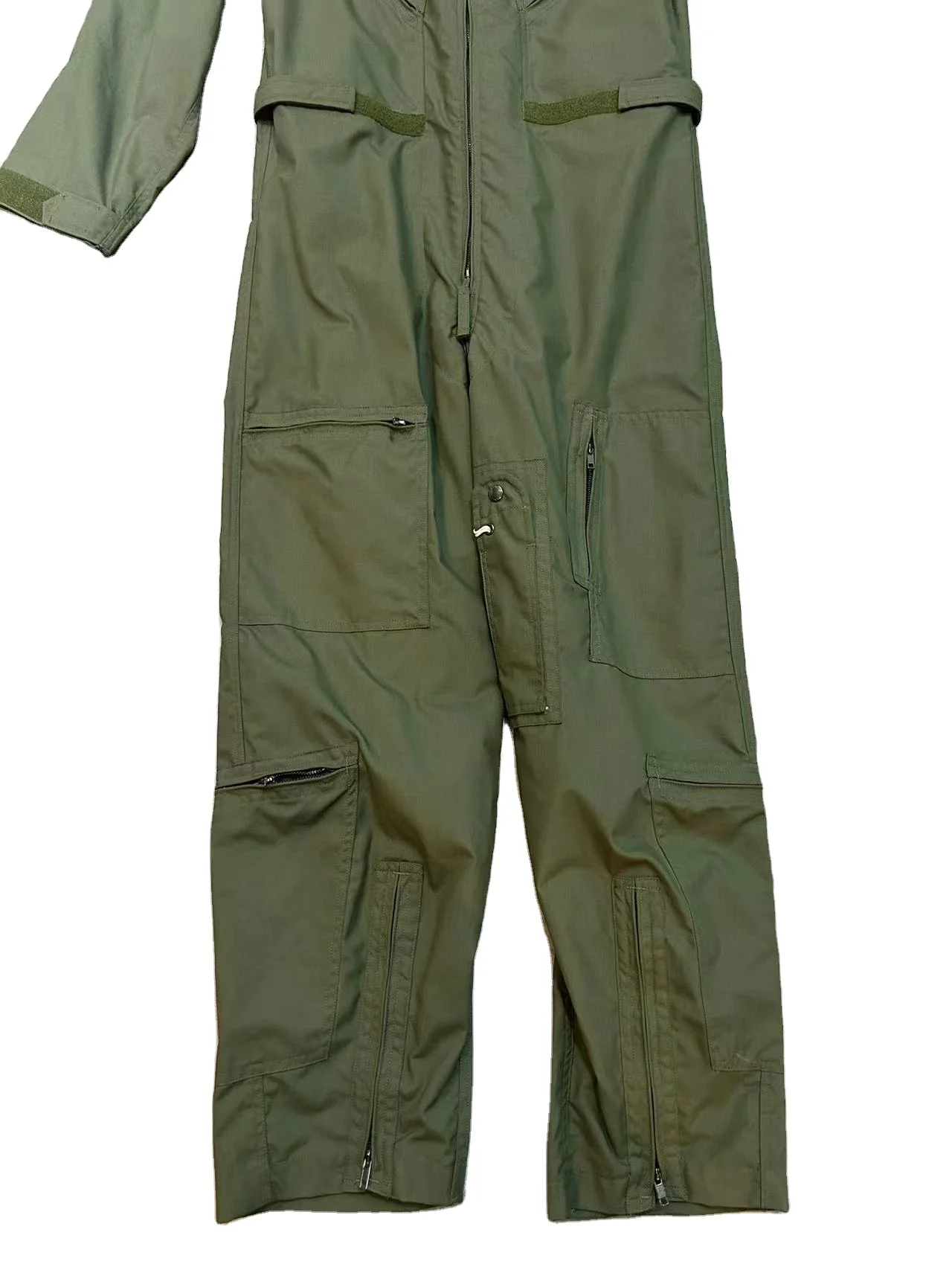 Olive green Anti fire flame resistant nomex aramid flight coverall flying pilot flight suit uniform Flame Retardant Clothing