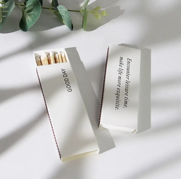 wholesale personalised colorful wooden stick safety long black matches bulk