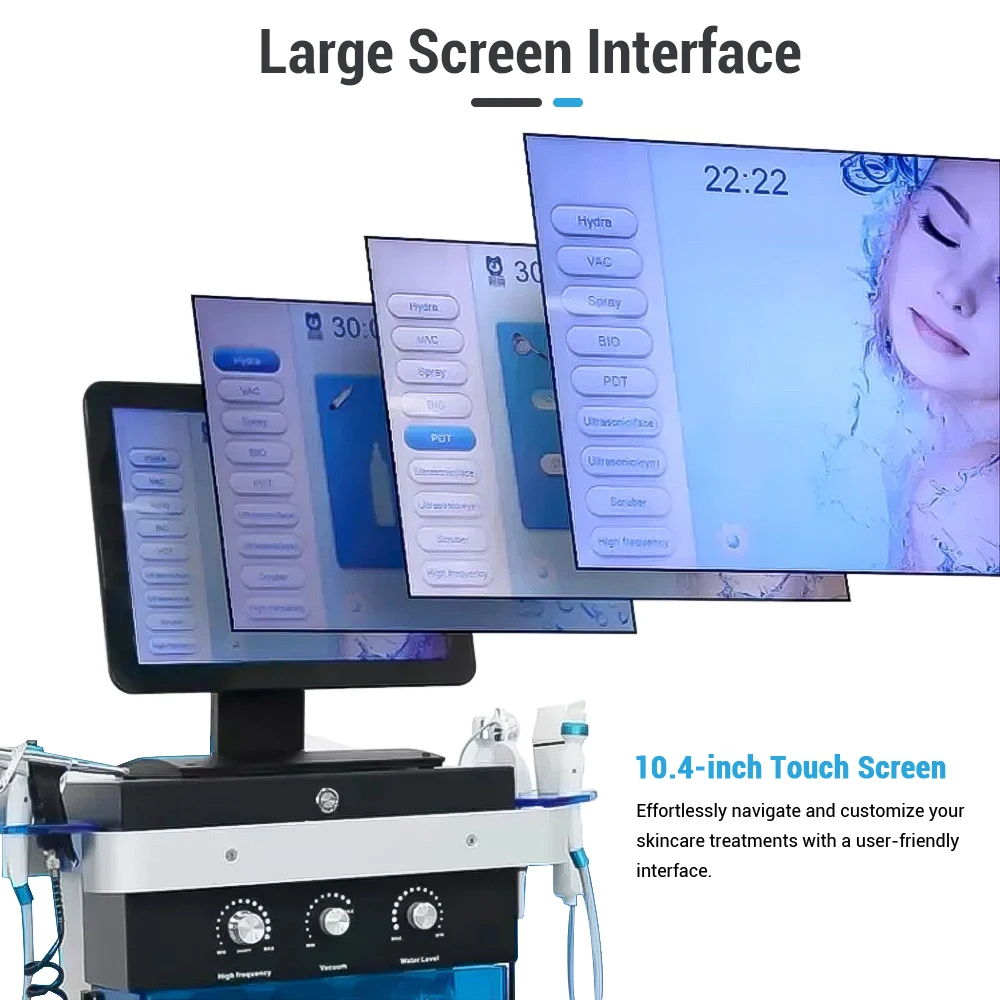 Hottest korean 14in1 hydro microdermbrasion hydra oxigen facial machine 2023