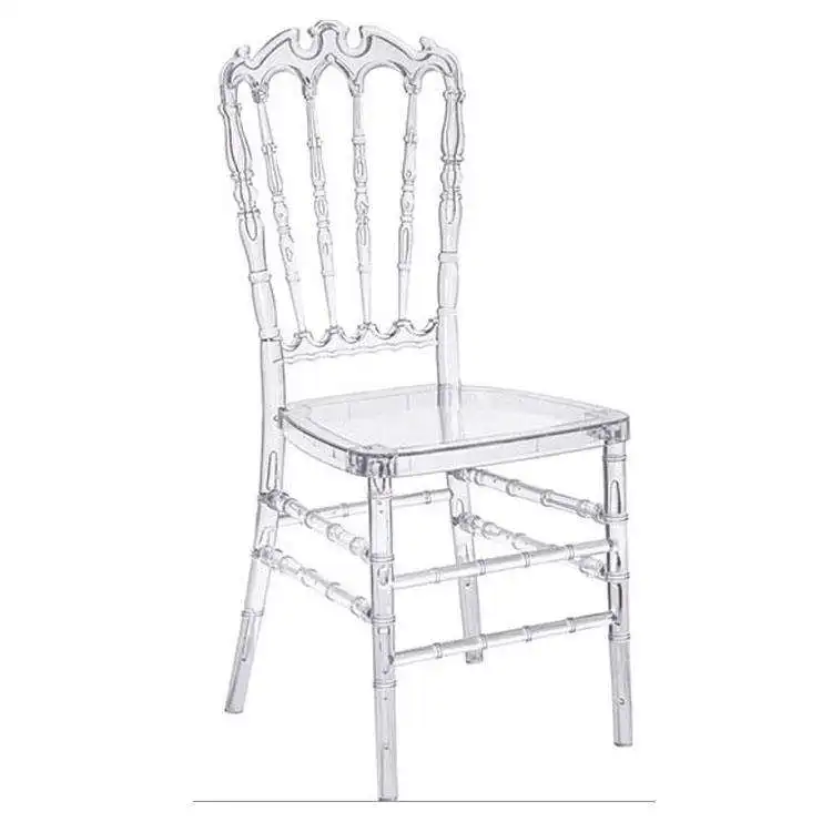 Wholesale Hotel Stackable Transparent Clear Chavari Acrylic PC Chairs For Weddings And Banquet