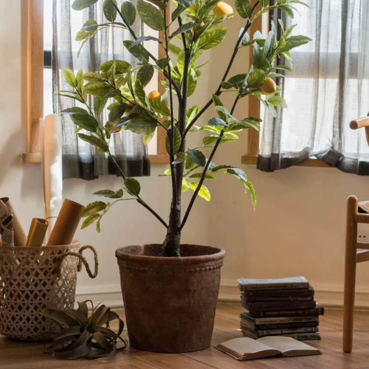 Fancy bulk vintage garden balcony decoration handmade ceramic planter flower terracotta pots for hotel