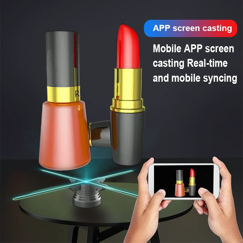 Led Hologram Fan 3d holographic Projector  3D Hologram Advertising Display