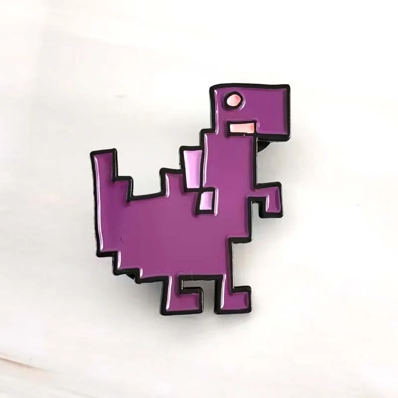 Cheap Custom Fashion Dinosaur Metal Enamel Badge Butterfly Clutch Pins Game Brooch Custom Cartoon Anime Dragon Enamel Pins