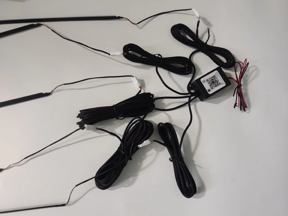 Car Ambient Light RGB LED 18 in 1 Symphony Flow Gradient Acrylic Interior APP Guide Fiber Atmosphere Decoration Optic