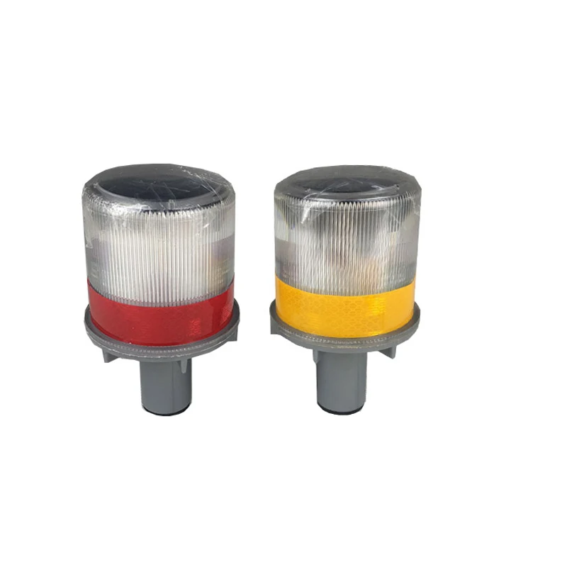 LED solar flashing traffic cone warning lamp