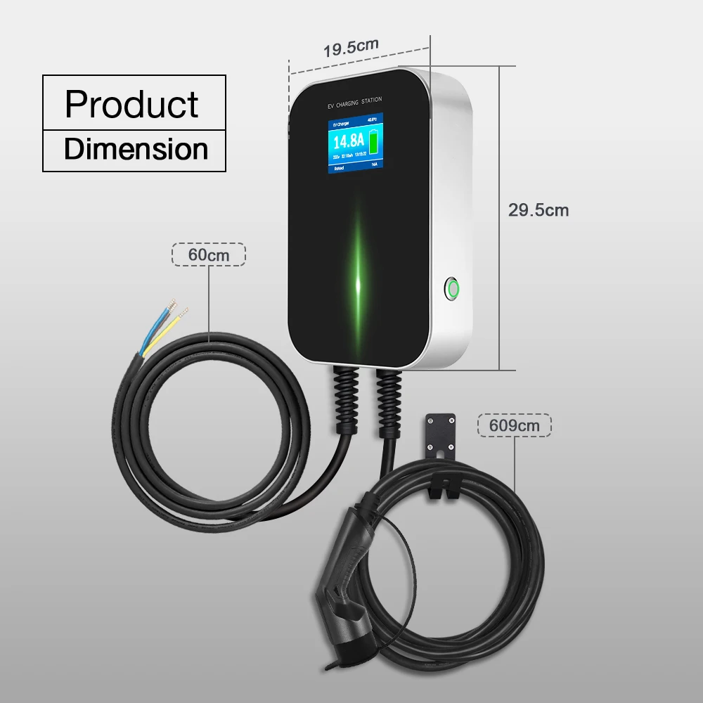 16A 11KW  Level 2 EV Charger For AC Home Charging