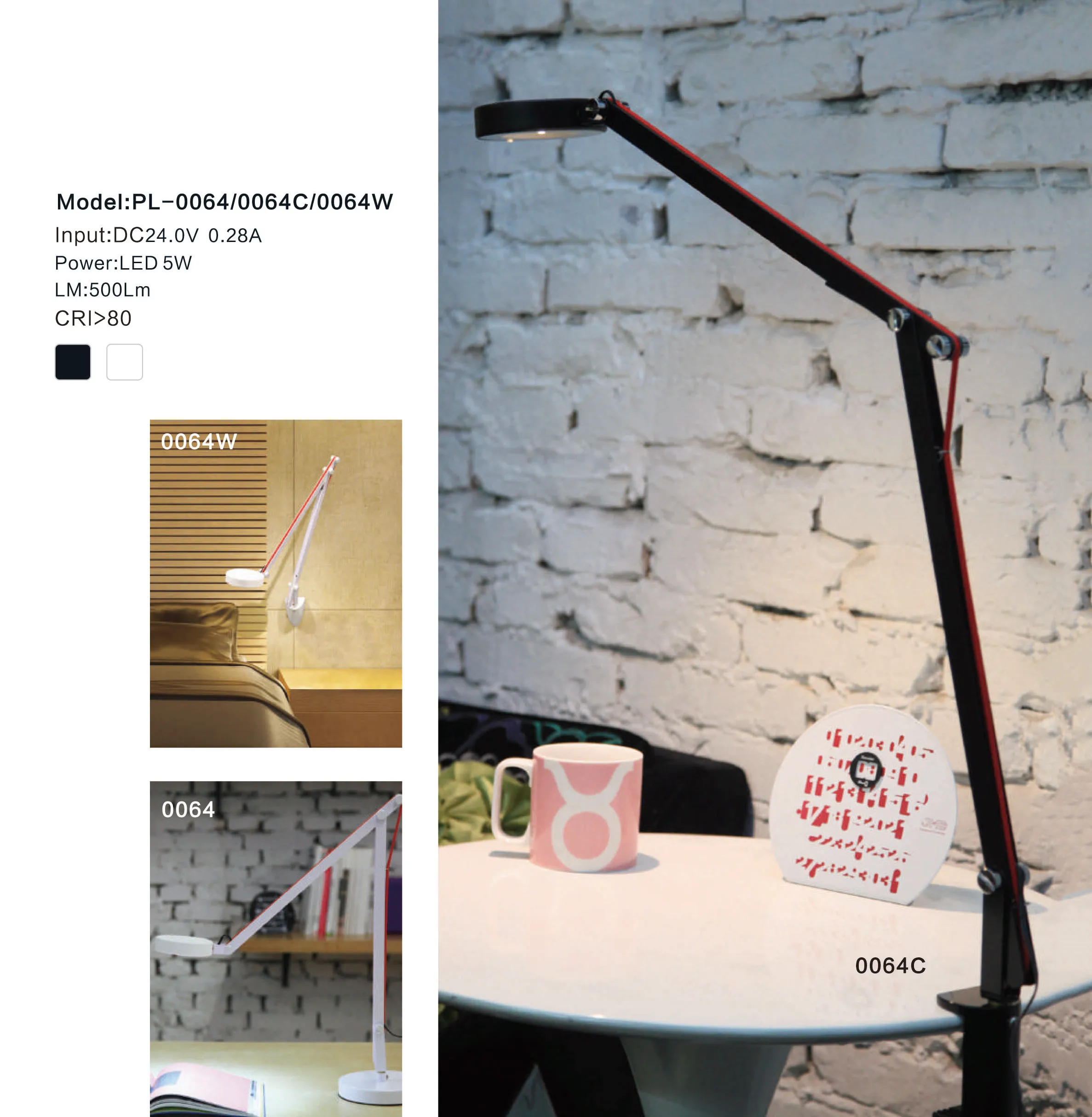 
customized table lamp long swing adjustable modern desk lamp 