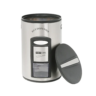 Household Rice Bucket Storage Box Moisture-Proof Metering Cylinder Automatic Grain Rice Storage Tank Cereal Dispenser