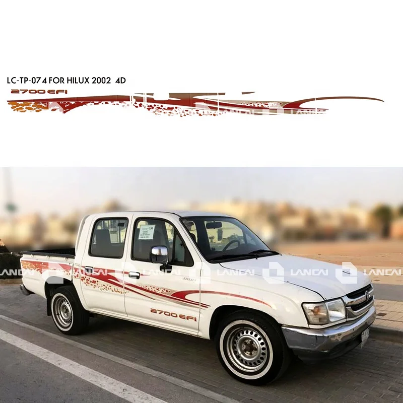 Sticker Manufacture  Car Decal Car Pickup Body Sticker For Hilux 2002
