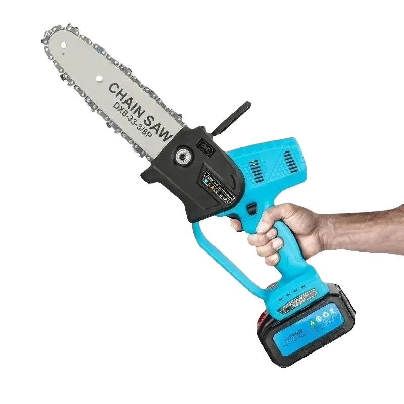 Brushless 8 inch wood cutting machine chain saw cordless professional
