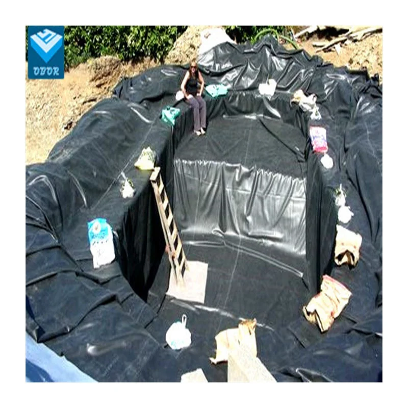 Geomembrane factory 100% Virgin HDPE Geomembrane Liner For Fish Farm duck pond landfill biogas