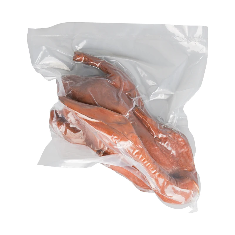 Biodegradable custom print transparent vacuum seal meat packaging plastic nylon food storage sealer pack retort pouch vacuum bag