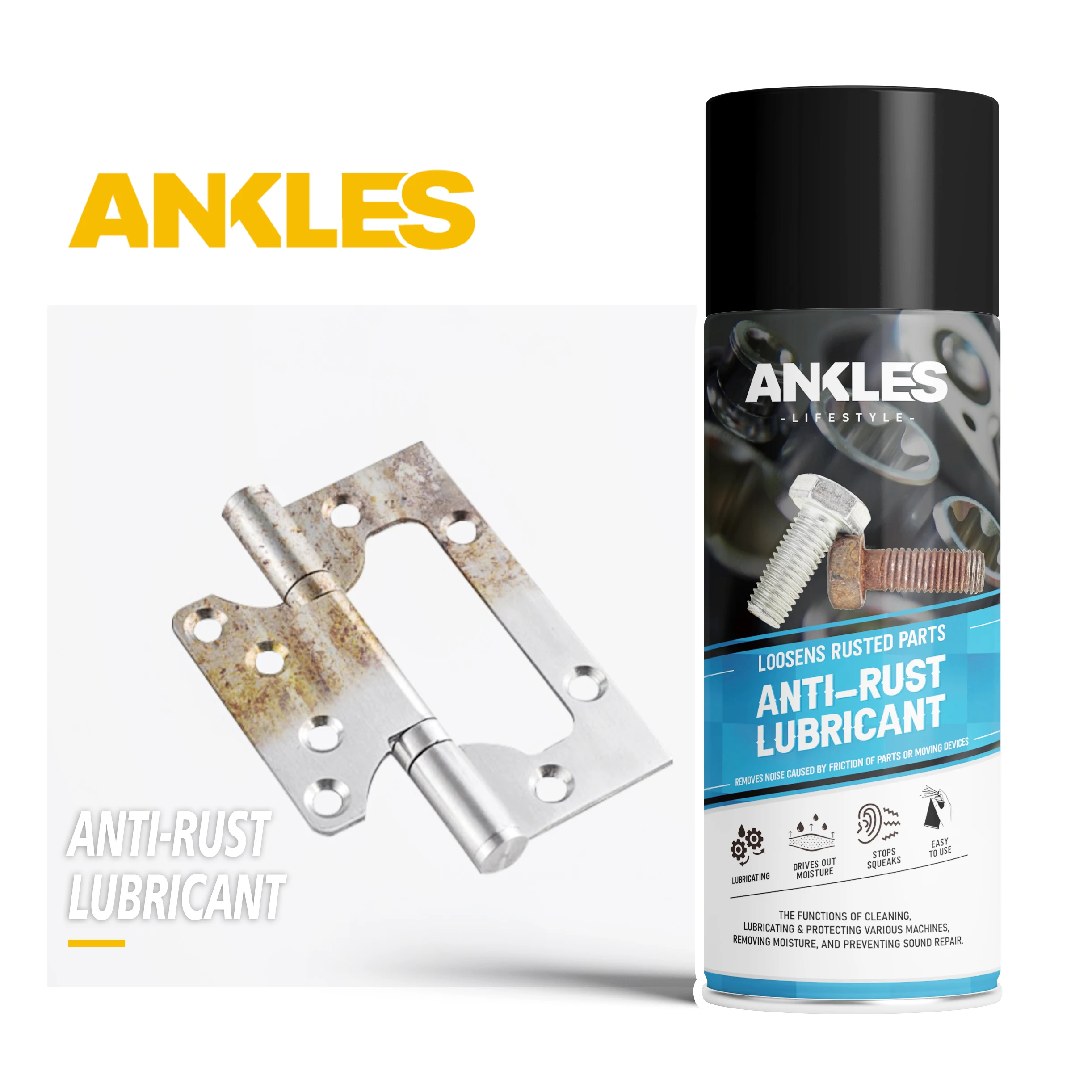 ANKLES 450ml multi-purpose lubricant car 3m anti rust spray anti rust lubricant spray