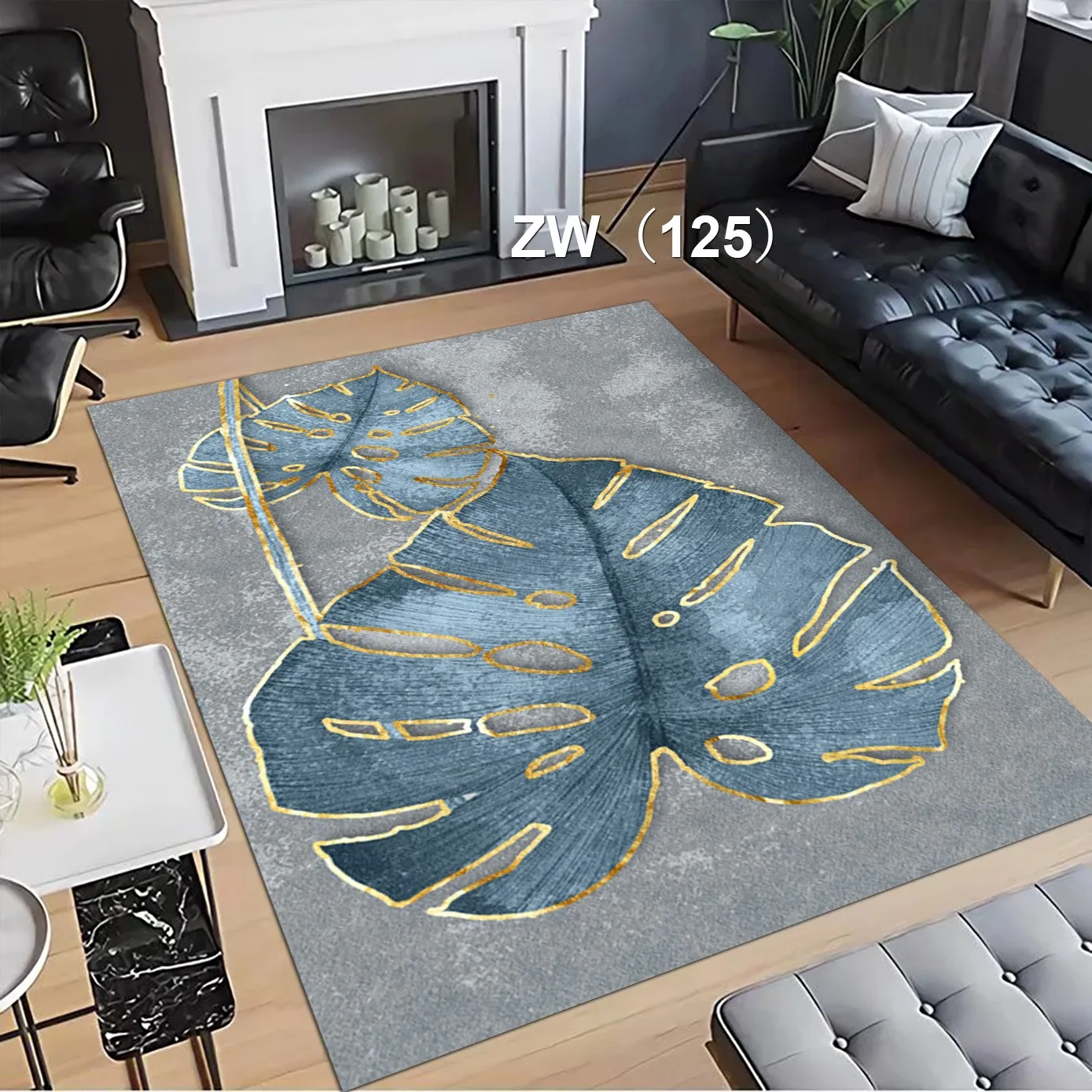 Factory Sale Modern Luxury 3D Floral Large Area Rug Non-Slip Velvet Mat Low-Profile Soft Living Room Carpet For Floor