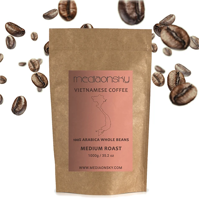 Mediaonsky Cafe 1000g Finest Single Origin Vietnamese Roasted Coffee Beans Arabica