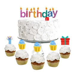 TX Baking Tools Cake Decoration Balloon Heart Cartoon Happy Birthday Banner Acrylic Cake Topper Set For Party Supplier In China