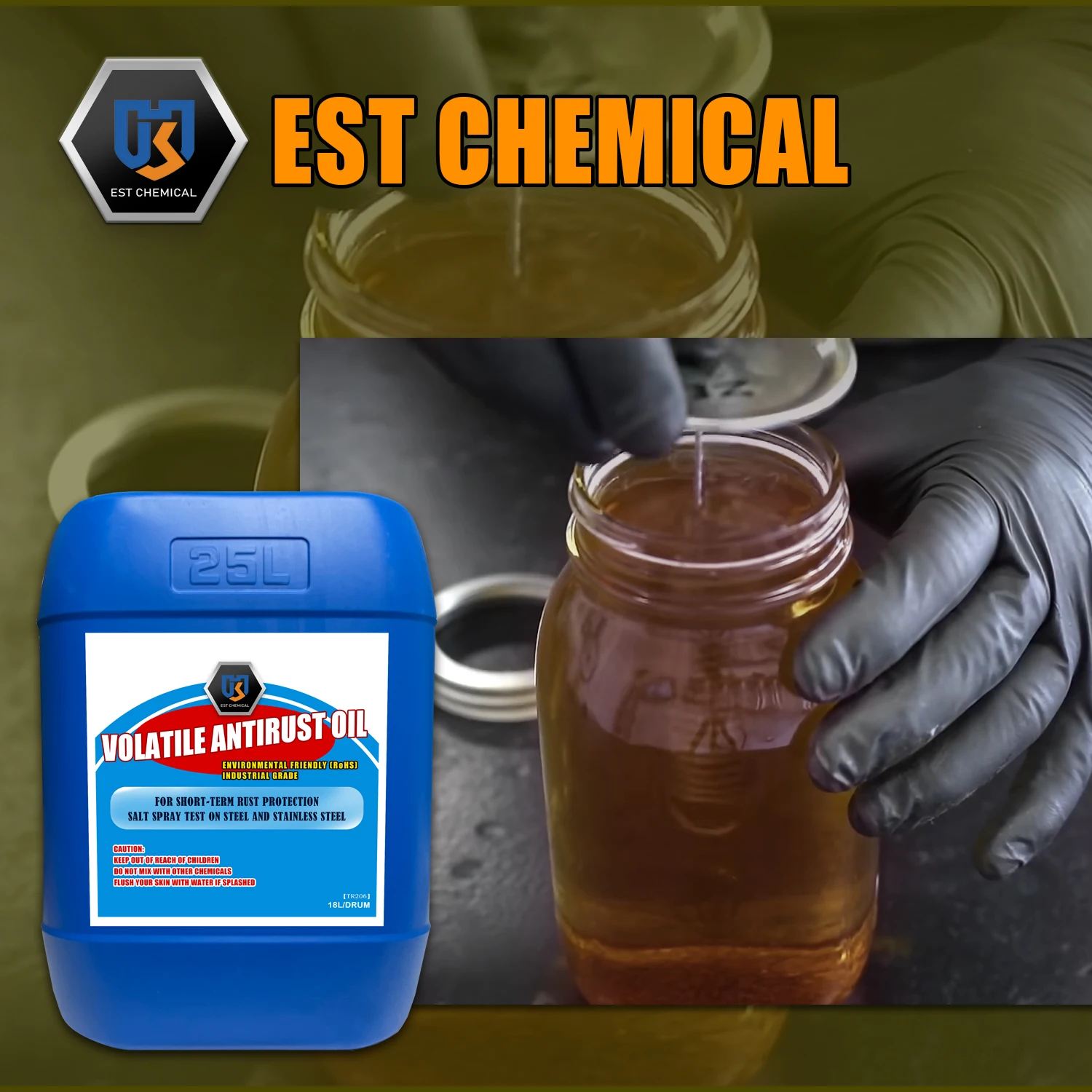 Heavy duty corrosion protection thin film lubrication oil anti-rust lubricating grease for metal