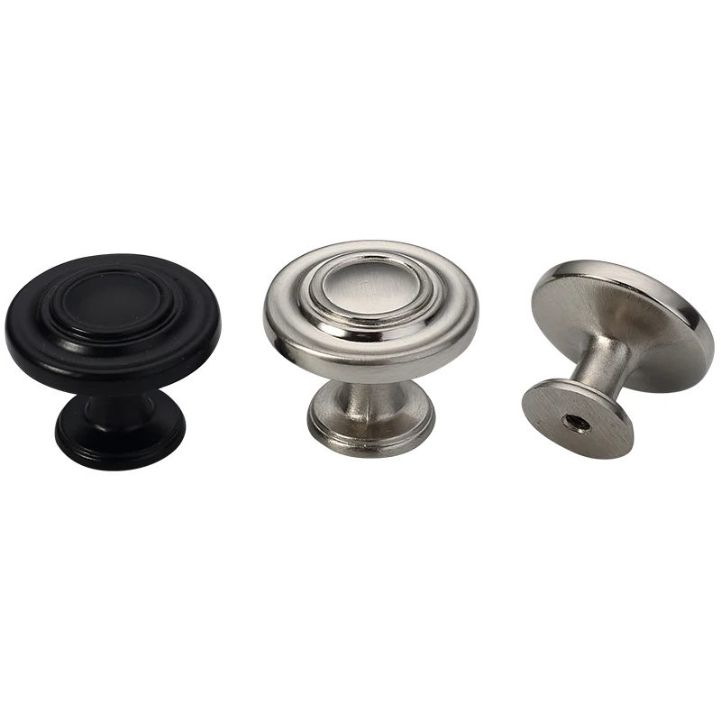 Popular zinc alloy furniture kitchen cabinet handles drawer round knobs pull 1889
