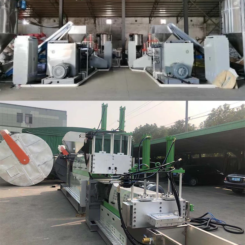 Plastic Recycling pelletizer Rigid PP PE ABS PVC Granulating Line Plastic Granule Raw Material making Machine with CE