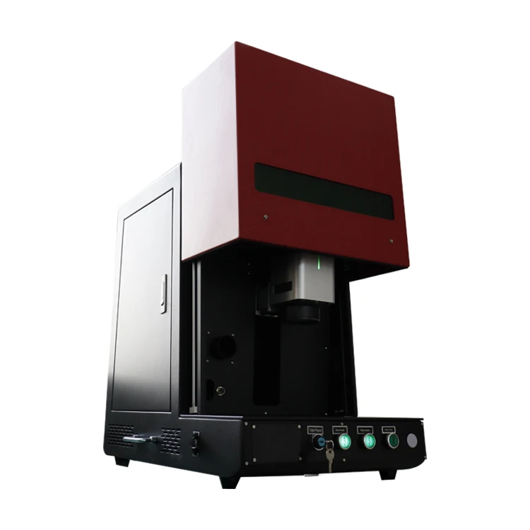 Best Sales 50w 60w 100w Enclosed Fiber Laser Marking Machine With Full Enclosure Eyes Protection