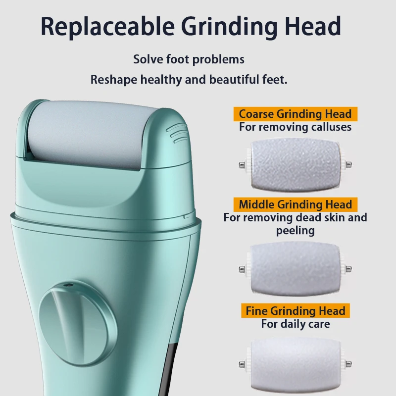 2023 Professional Rechargeable Waterproof Feet File and Callus Pedicure Foot  Callus Remover   With LED Display
