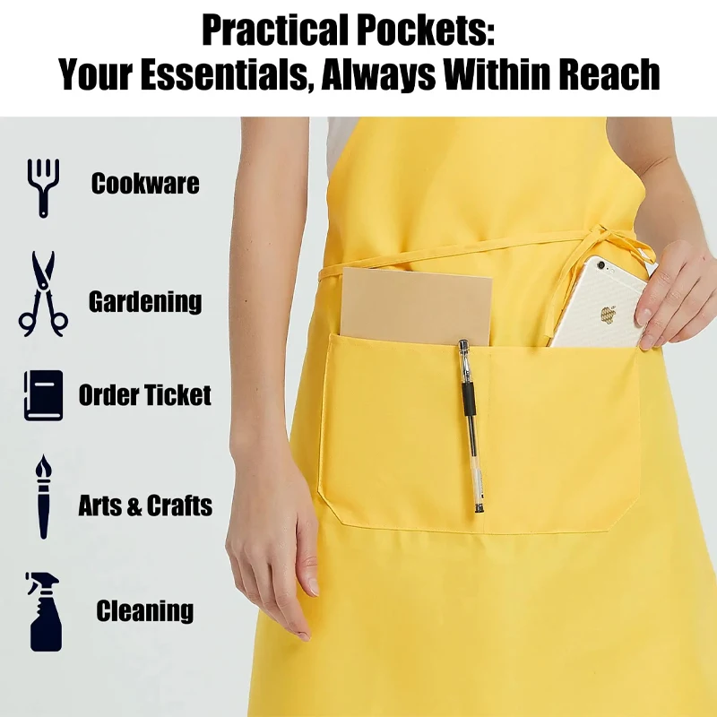 kids women men denim waterproof aprons kitchen chef apron custom logo apron for beauty salon hairdresser barber work