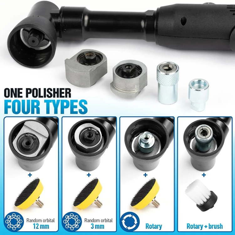 Lithium Battery Detail Cordless Scratches Killer Mini Polisher Da/Ro Car Poilshing Machine Set With 5 Variable Speeds