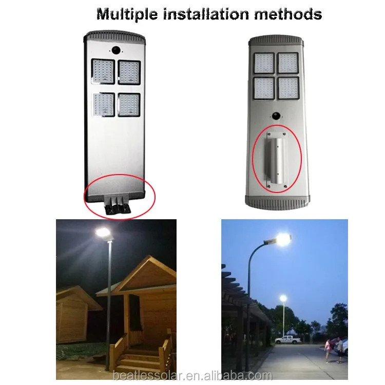 Integrated Solar Panel Lamp All In One Led Solar Street Light With Motion Sensor All In One Light