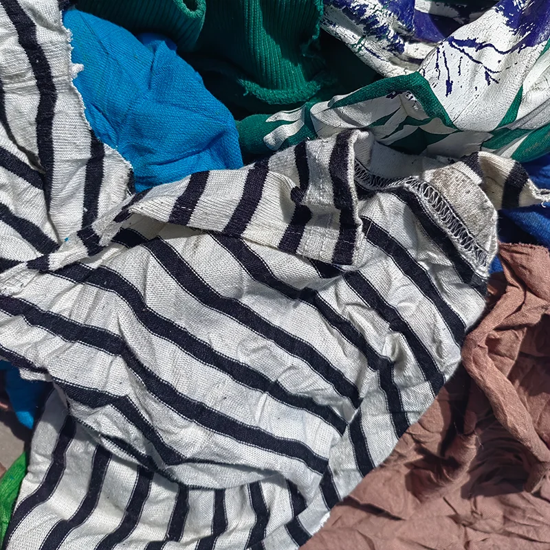 100% recycled Wiping Cloth Used Cotton Textile Waste Cotton Wiping Rags 100kg Bag Wiping Rags tshirt rags