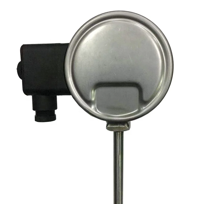Stainless steel wssx  electric contact bimetal thermometer