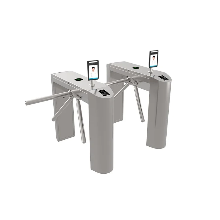 Waist height solenoid vertical tripod turnstile gate system