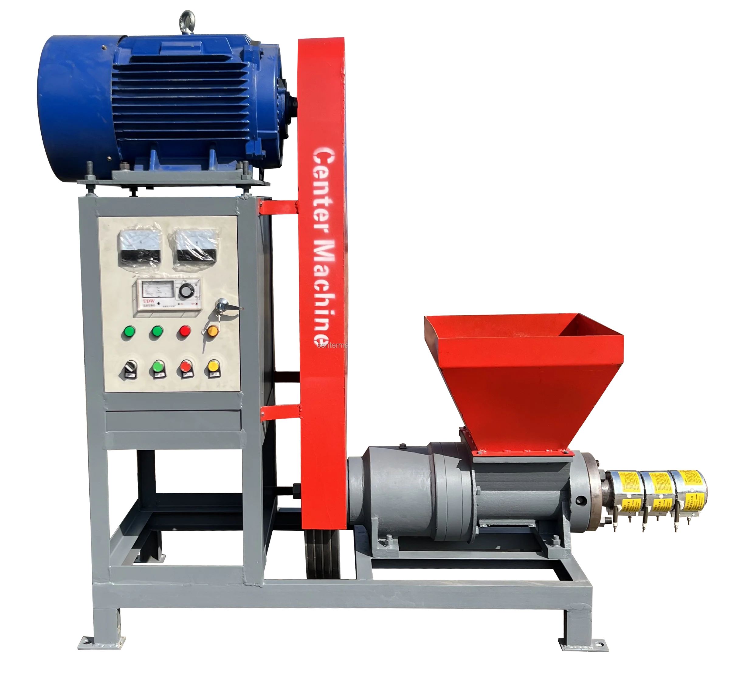 New Type Screw Type Rice Husk Sawdust Briquette Machine Making Machine Biomass