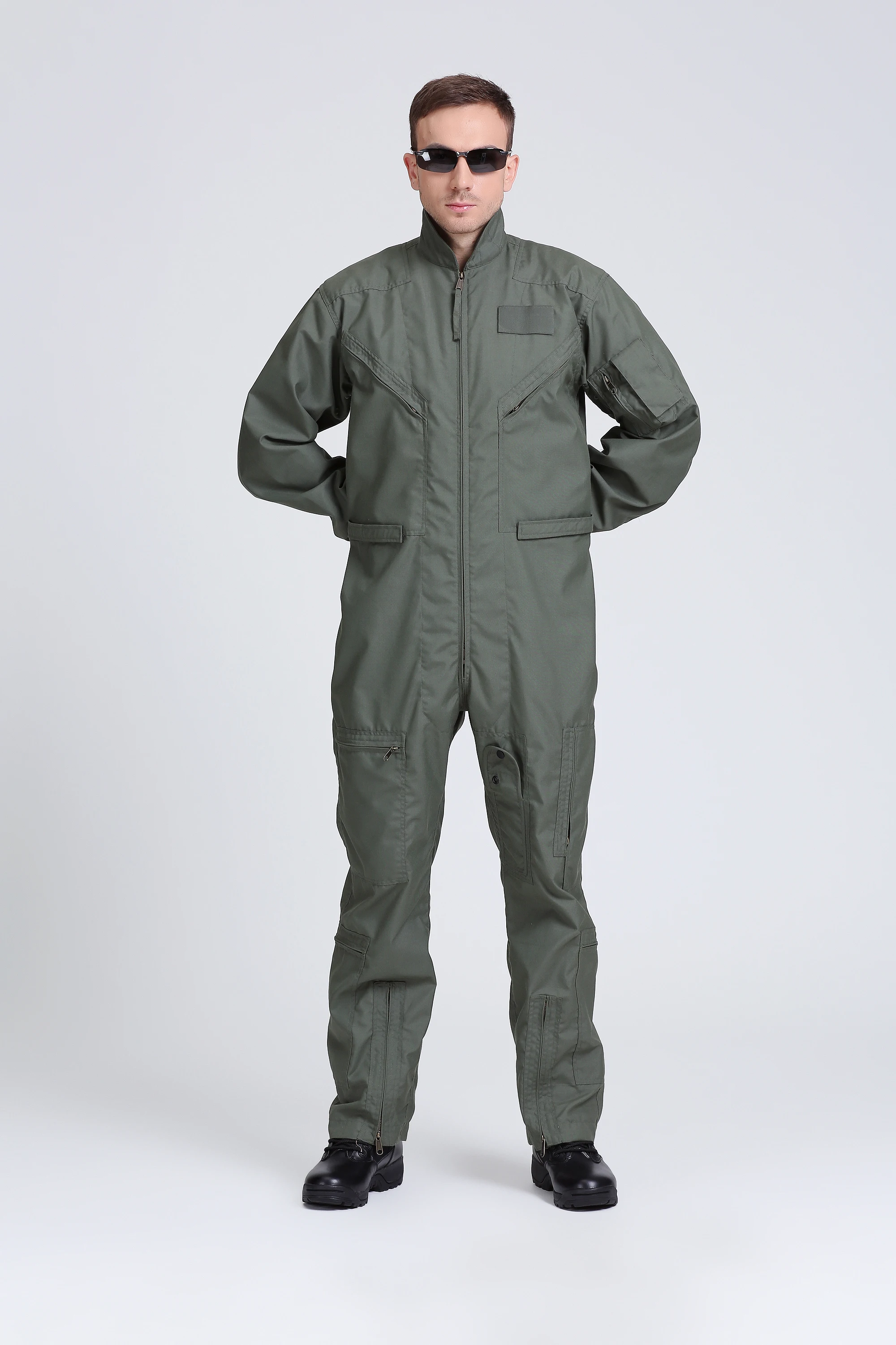 High Quality Durable Military Green Flying Suit Military Pilot Coverall