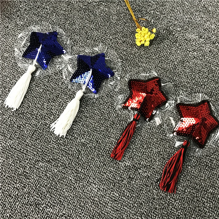 
Sexy Sequin Star Breast Pasties Self Adhesive Reusable Nipple Cover Fancy Nipple Tassel Pasties 