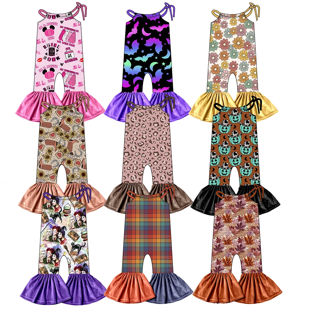 От 0 до 16 лет цельнокроеное Боди без рукавов для маленьких девочек с узором на завязках