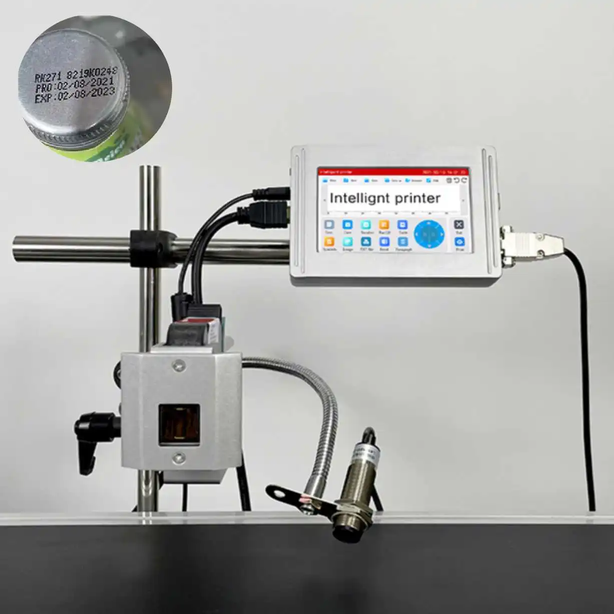 Online Tij Thermal Inkjet Printer QR Expiry Date Coding Printing Machine Batch Inkjet Coding Printer