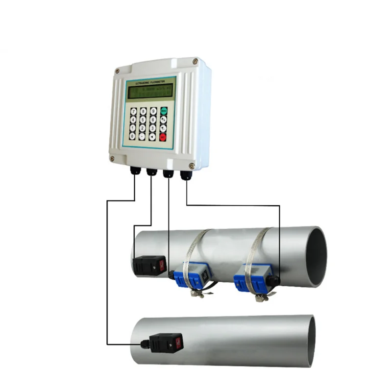 Wallmounted Type Ultrasonic Water Flowmeter DN15-6000mm Ultrasonic Flow Meters