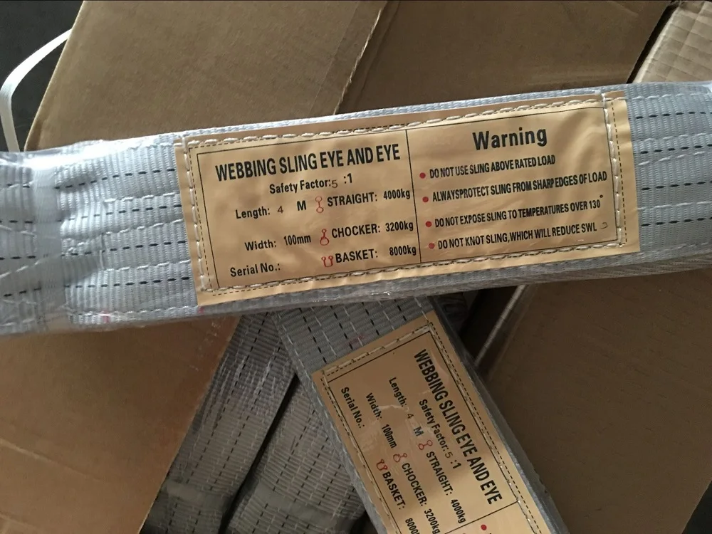 Высококачественный стандартный 100% полиэфирный ленточный строп 25/50/75 мм для инженерной работы