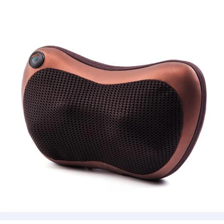 car home electric pillow massager heating massage pillow kneading shiatsu neck back massage pillow with heat