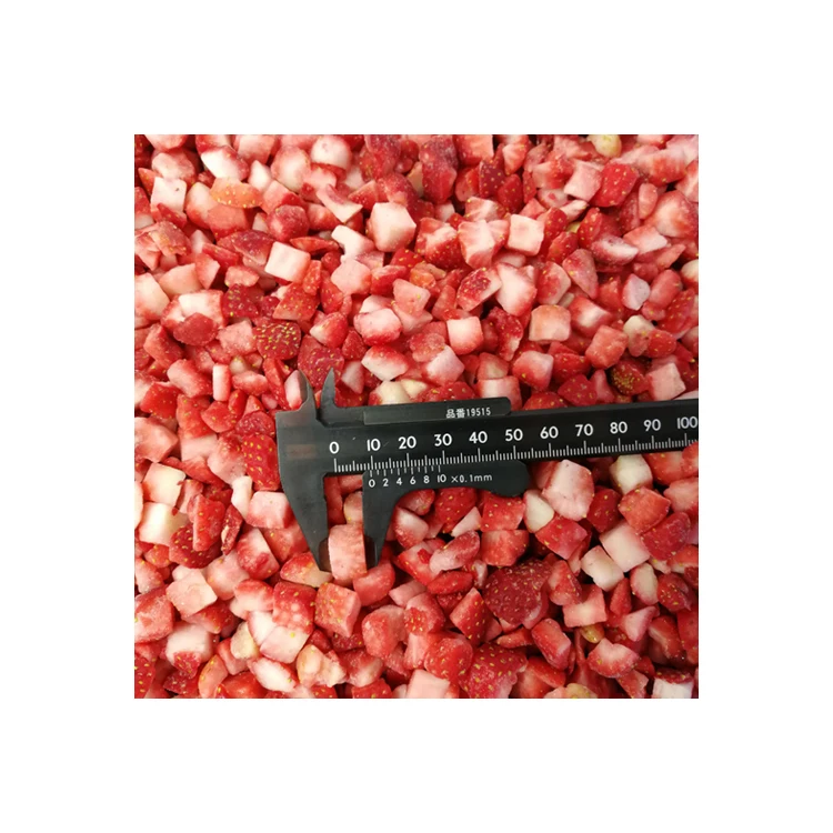 Factory supply wholesale bulk freeze strawberry dices iqf frozen strawberry