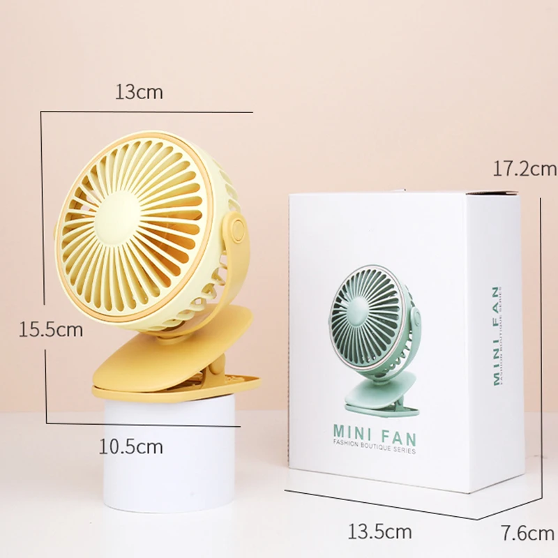 Wholesale 360 degree rotatable high quality battery power desktop fan portable 3 speeds strong wind small fan