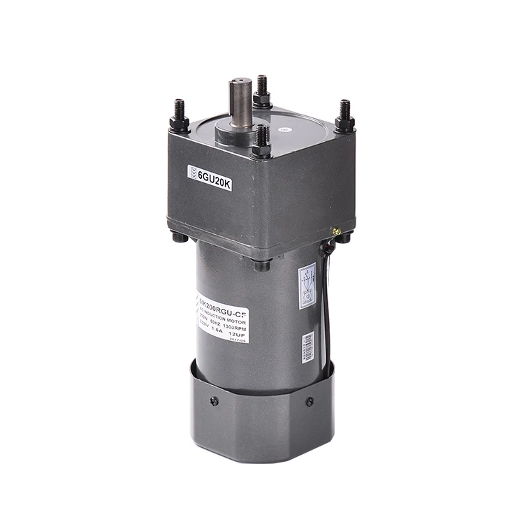 Маленький однофазный редукторный электродвигатель переменного тока с низкой скоростью, 110 В, 220 В, 10 об/мин, 120 Вт, 200 Вт